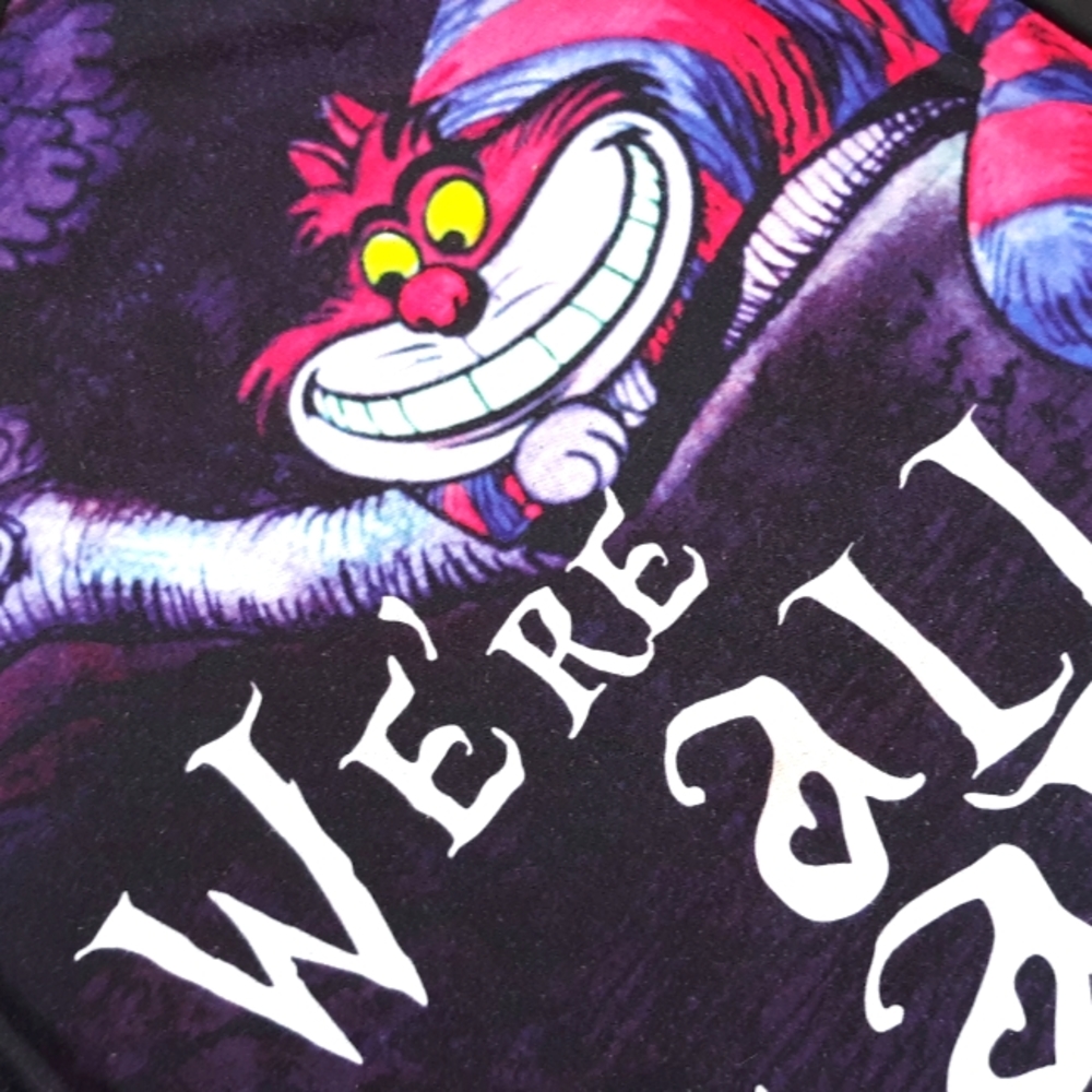 SOLD! Vintage y2k Cheshire Cat- Hot Topic- Alice in wonderland muscle tee - Picture 1 of 5